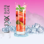 Cocktial strawberry Mojito Luxx Bar Café Roosendaal